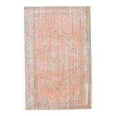 Tapis turc oushak vintage rose