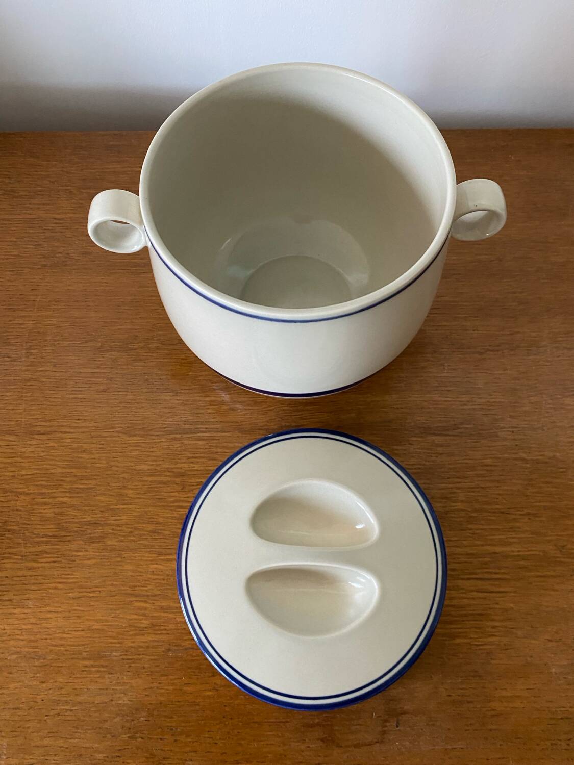 Old terrine stew roserthal ceramic pot made in germany vintage #b9