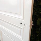 Communication door H218.5xL80cm, old panelled and moulded.