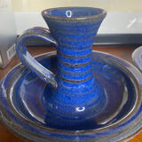 Signed ceramic candlesticks