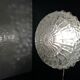 Round glass ceiling lights - $25