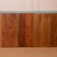 Old Burmese teak workshop shelf original blue patina