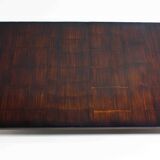 Large bamboo & wengé coffee table by Axel Vervoordt, 1980s