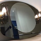 Mirror smoked ice design bright vintage 1970