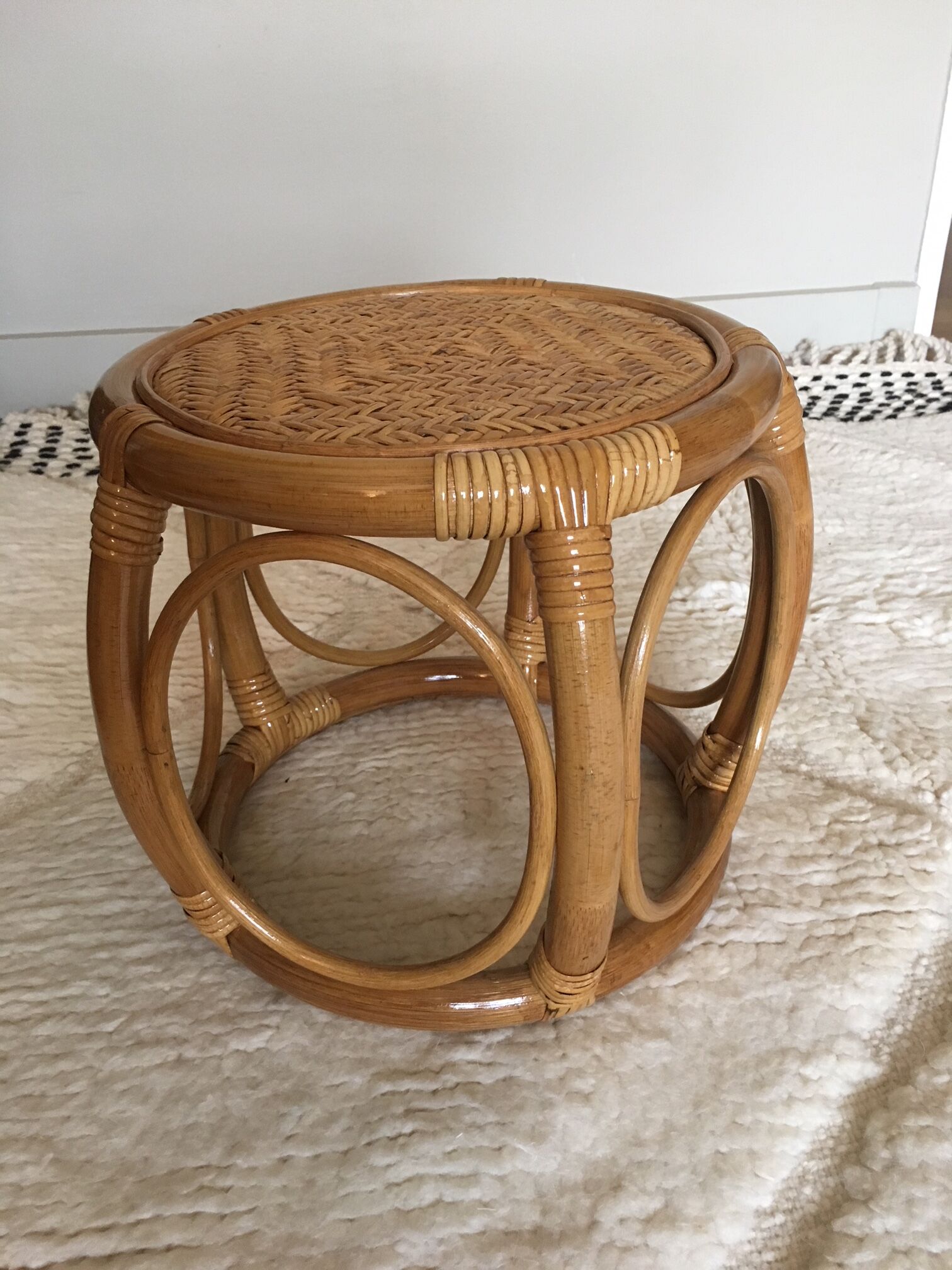 Rattan stool