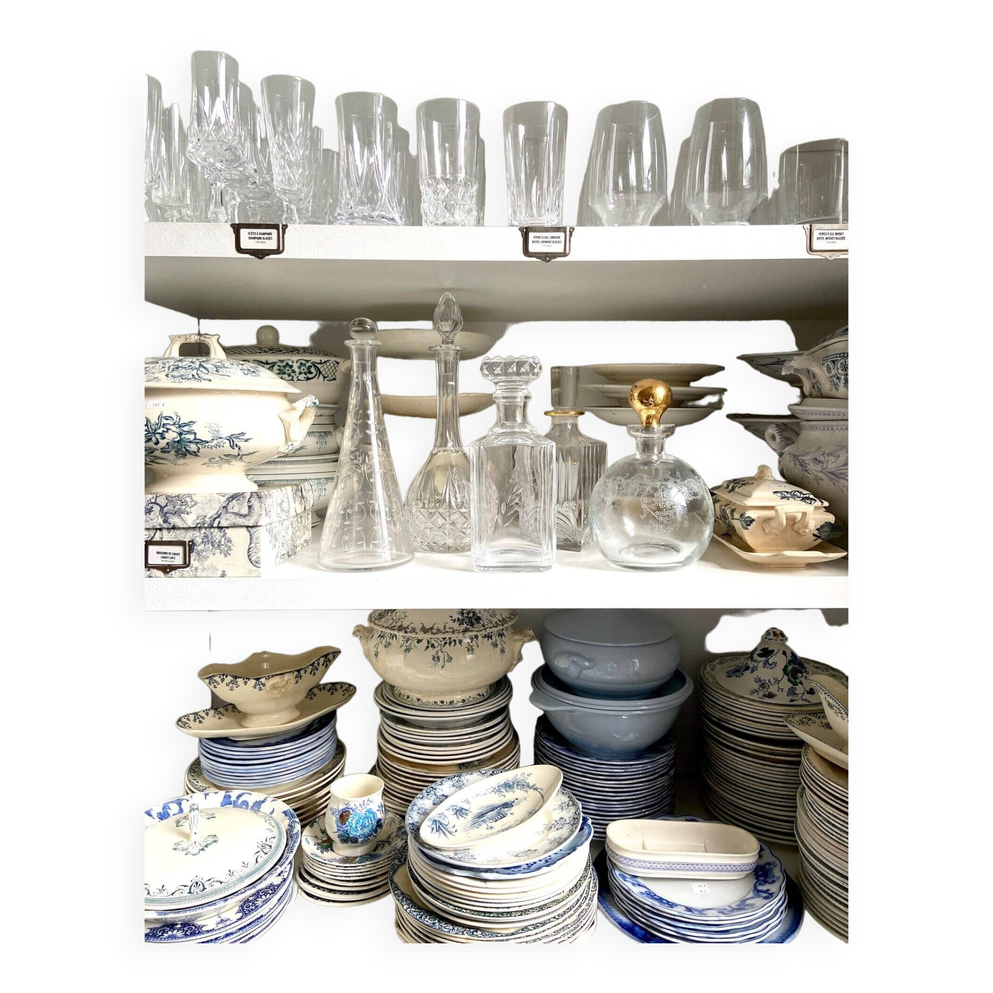 Saint Louis liqueur carafe in chiseled crystal