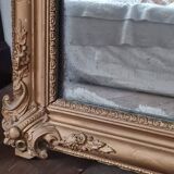Antique rectangular mirror with moldings 103 x 68