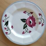 Lot de 6 assiettes à dessert faience Wasmuel -M.G