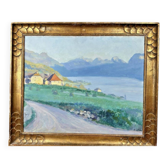 Oil on panel armand leleux (1894-?)