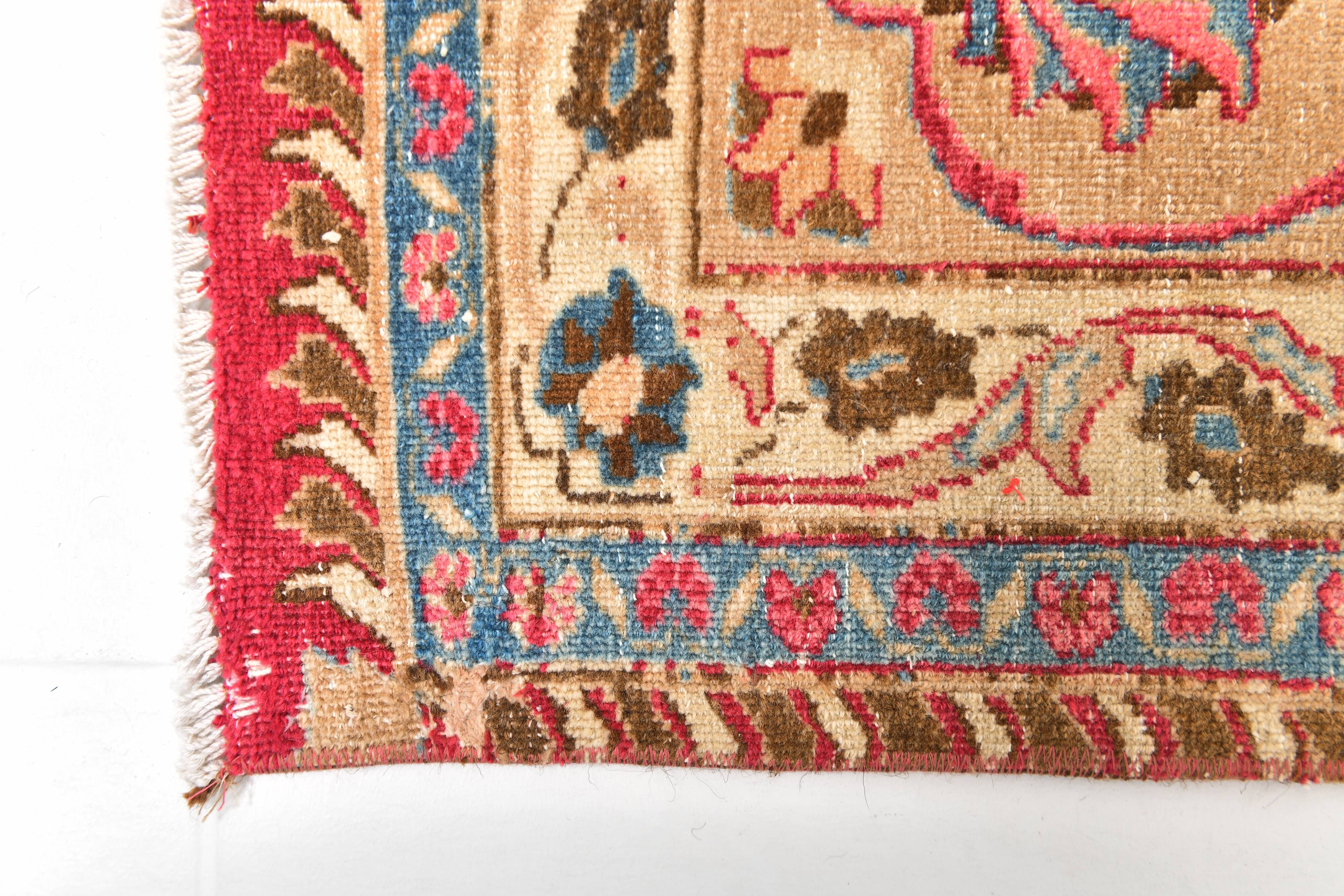 9x12 Pale Red & Cream Classic Persian Rug, 279x374Cm