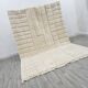 Large handmade traditional Berber rug in natural wool size 3/4.
