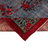 Handmade anatolian 1980s 196 cm x 302 cm red rug