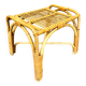 Mid Century Rattan Stool, Czechoslovakia