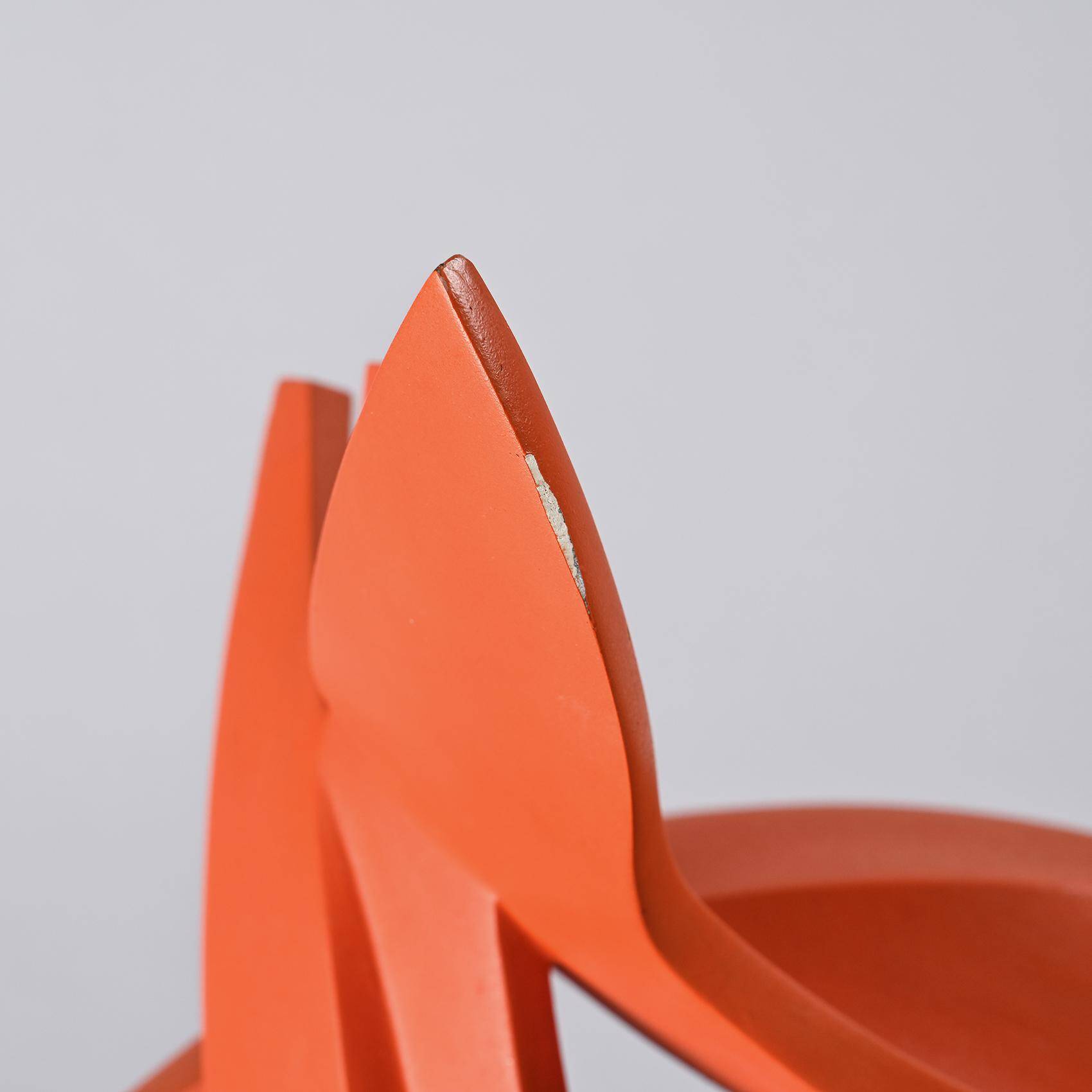 Abstract sculpture by Paolo Schiavocampo, circa 1970