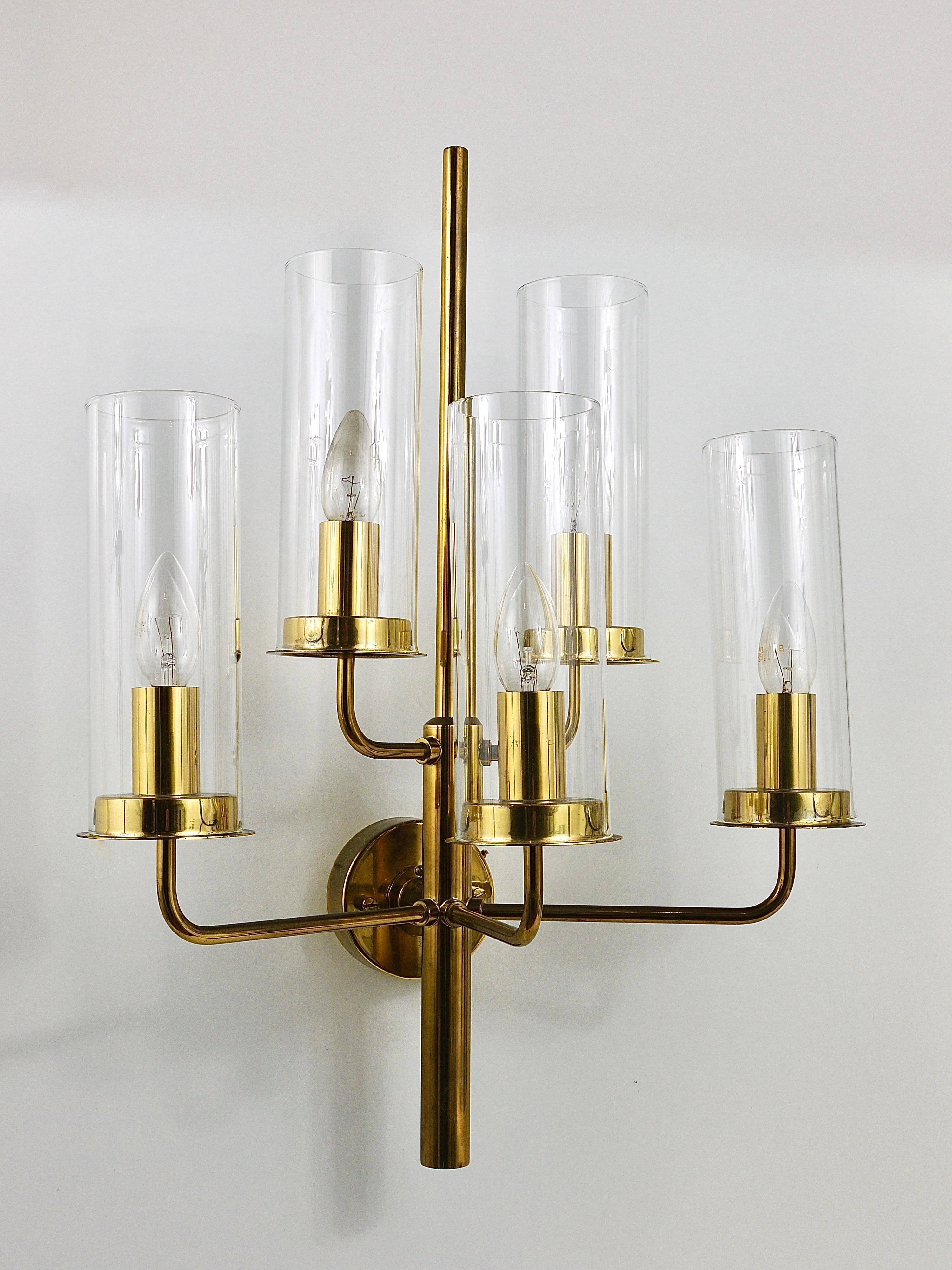 Hans-Agne Jakobsson Sonata Wall Light with 5 Arms, Mid-Century Style, Markaryd, 1960