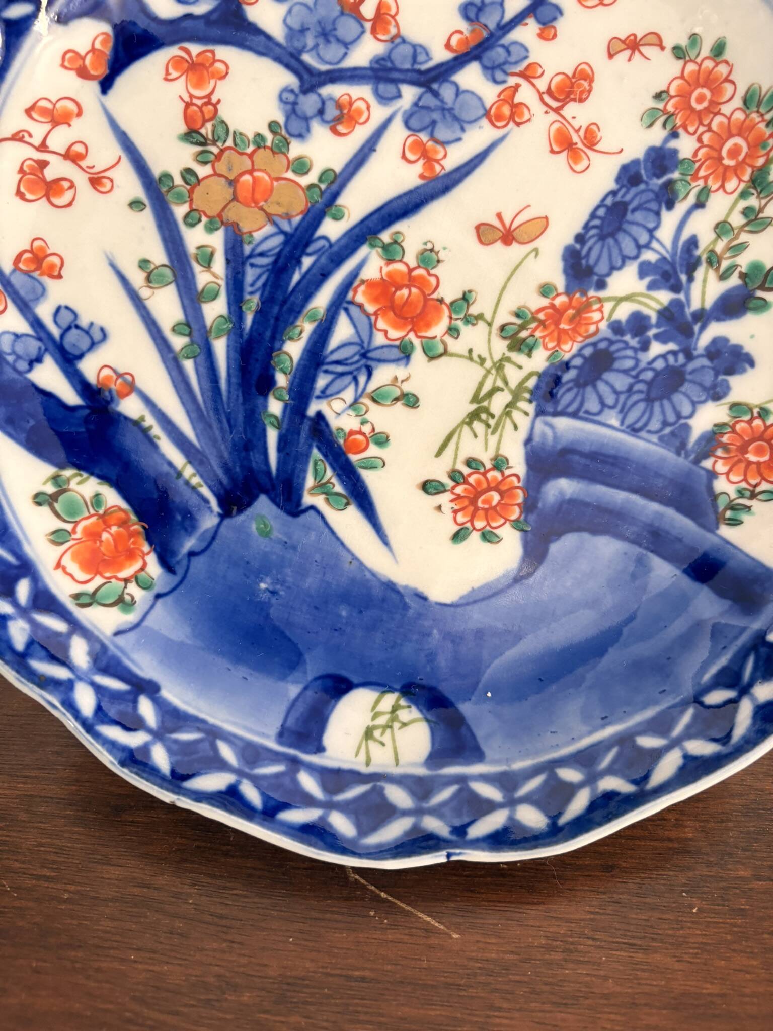 Antique Japanese Plate Arita Style Imari KO Imari Meiji Edo 19th Century