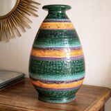 Ceramic vase from the 60s in the style of Bitossi.