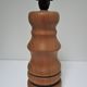 Lamp foot XL solid wood veined turned vintage