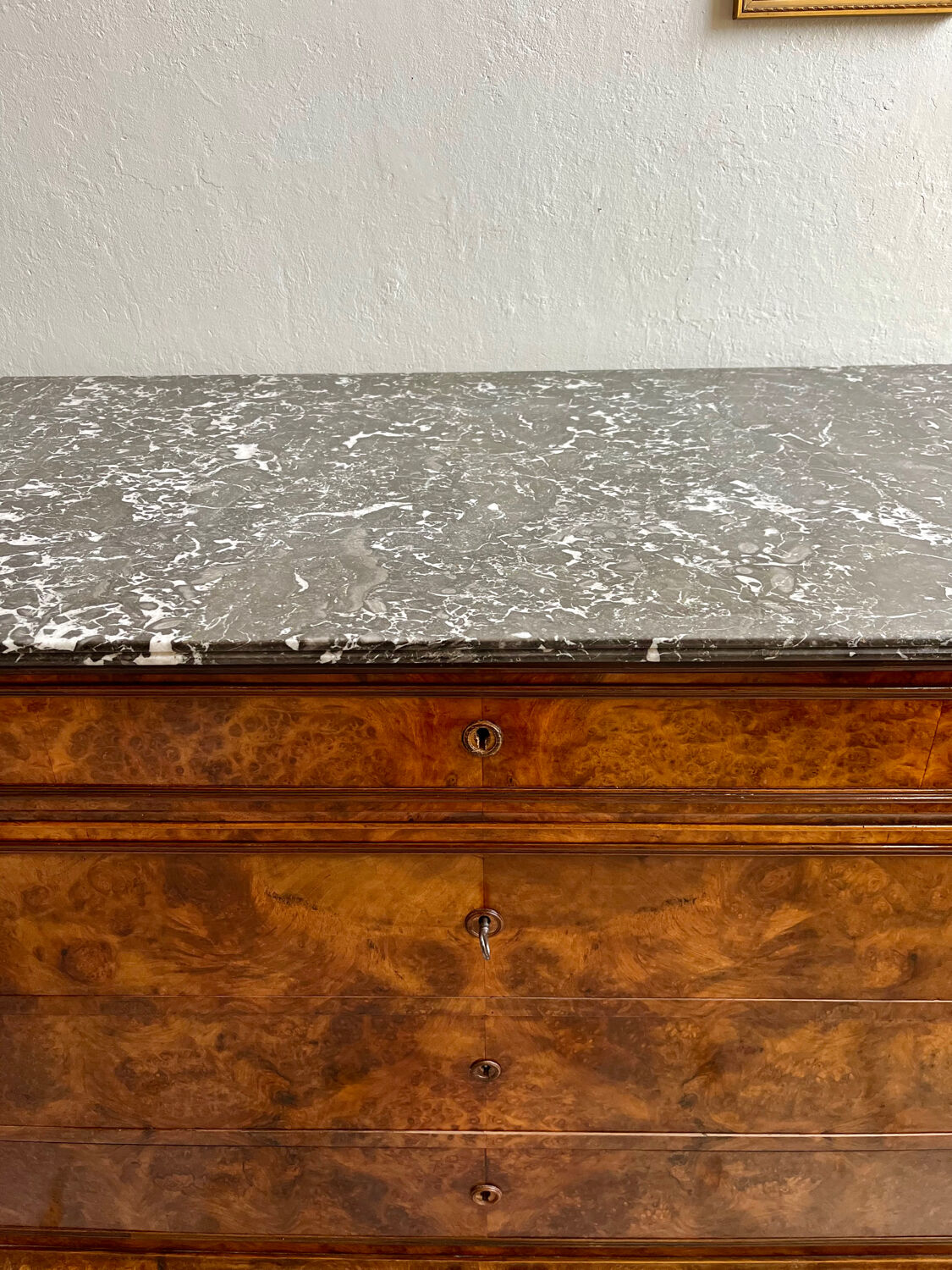 Antique walnut chest of drawers