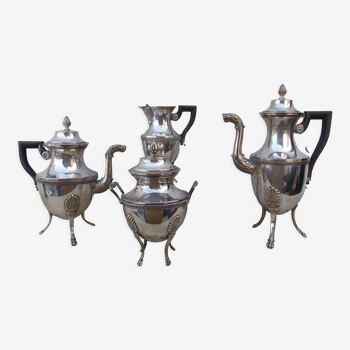 Old tea service coffee style I Empire silver metal