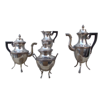 Old tea service coffee style I Empire silver metal