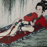 Pairs of Chinese Geisha Wall Panels