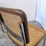 Vintage Cesca Cane Chair: 1970s Italian Mid-Century Modern Dining Office Ch