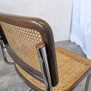 Vintage Cesca Cane Chair: 1970s Italian Mid-Century Modern Dining Office Ch