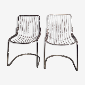 Wired metal chairs