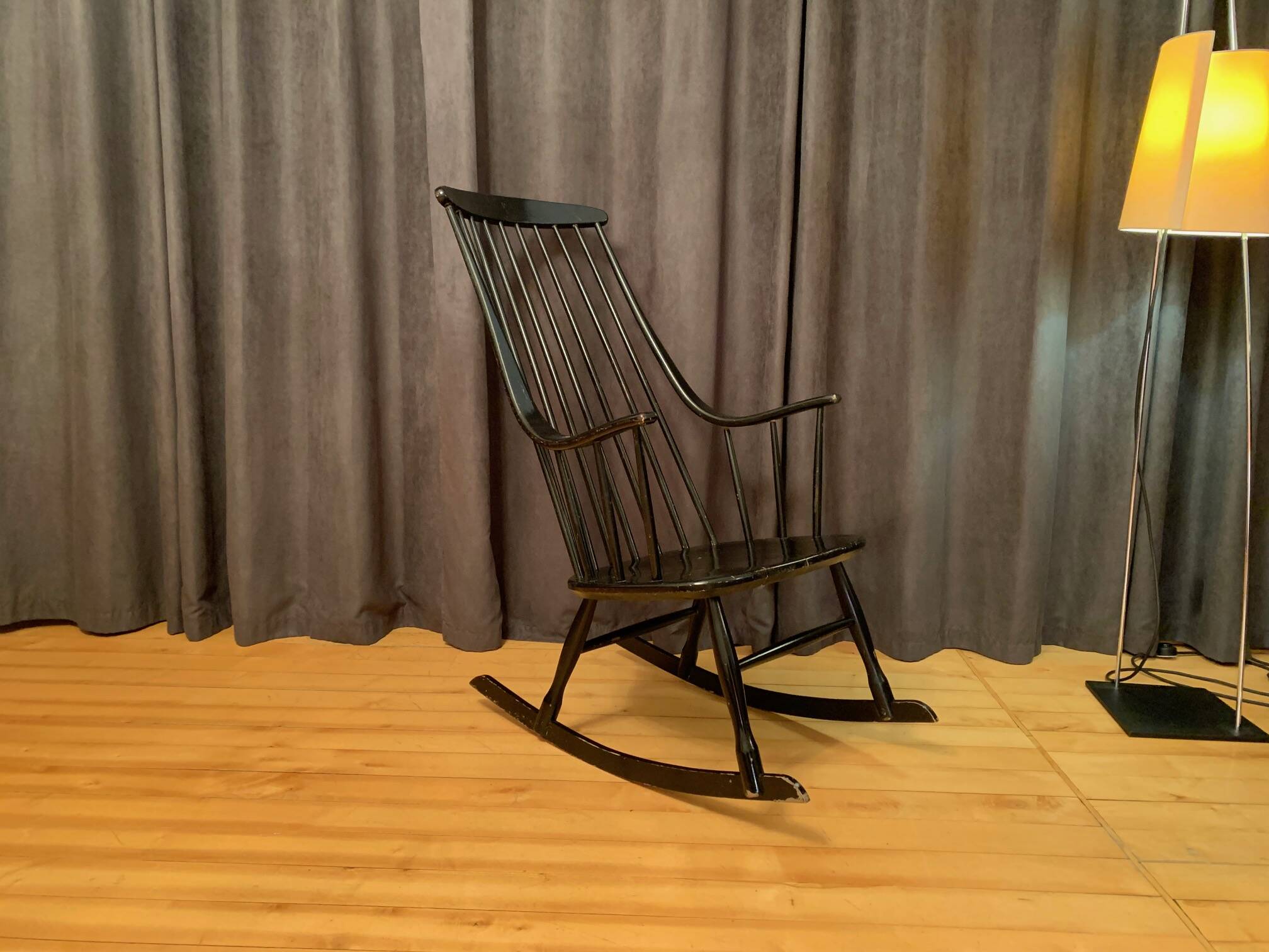 Grandessa rocking chair by Lena Larsson, Nesto, Sweden, 1960s