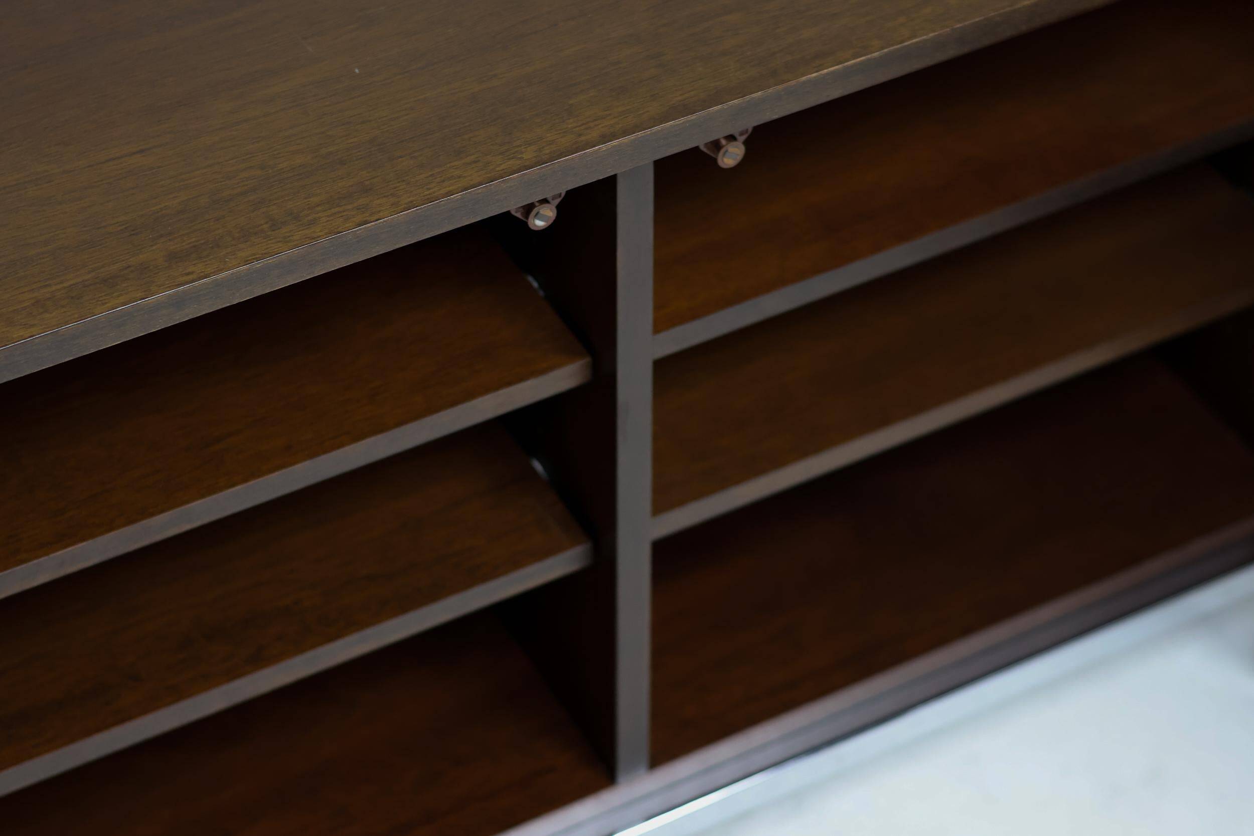 Sideboard in walnut by Florence Knoll Mid Century Modern Executive Boardroom Storage
