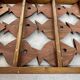 Old teak frame "fish" Scandinavian design of the 60s vintage decoration