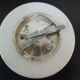 Round opaline ceiling light