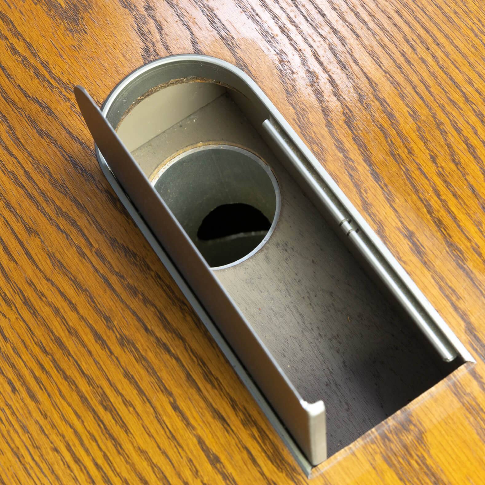 70s executive writing desk with side cabinet