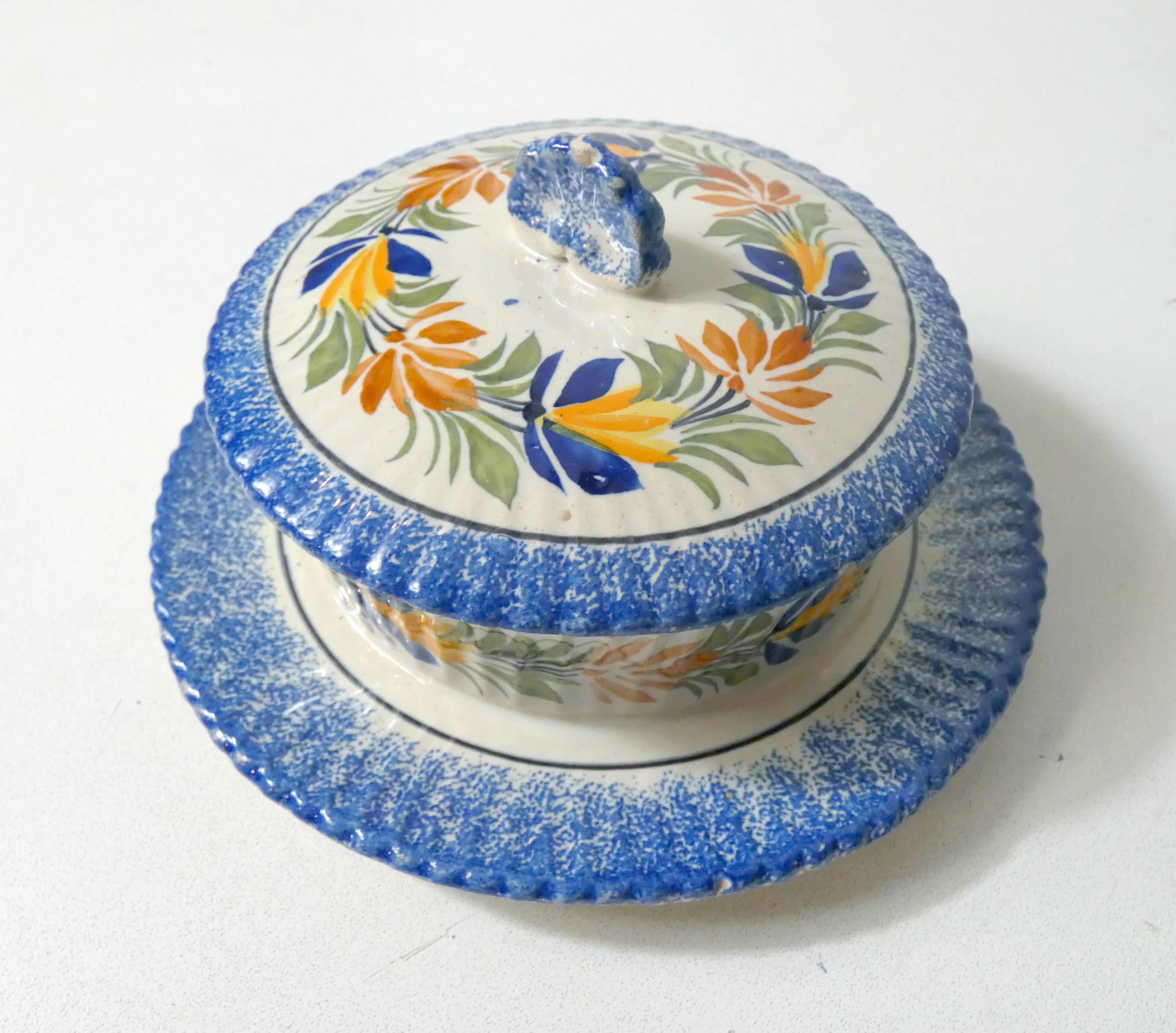 Henriot Quimper Butter Dish