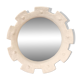 Contemporary French ceramic mirror, "Gioielli" by Renzo Maar.