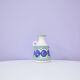 vintage white vase painted blue