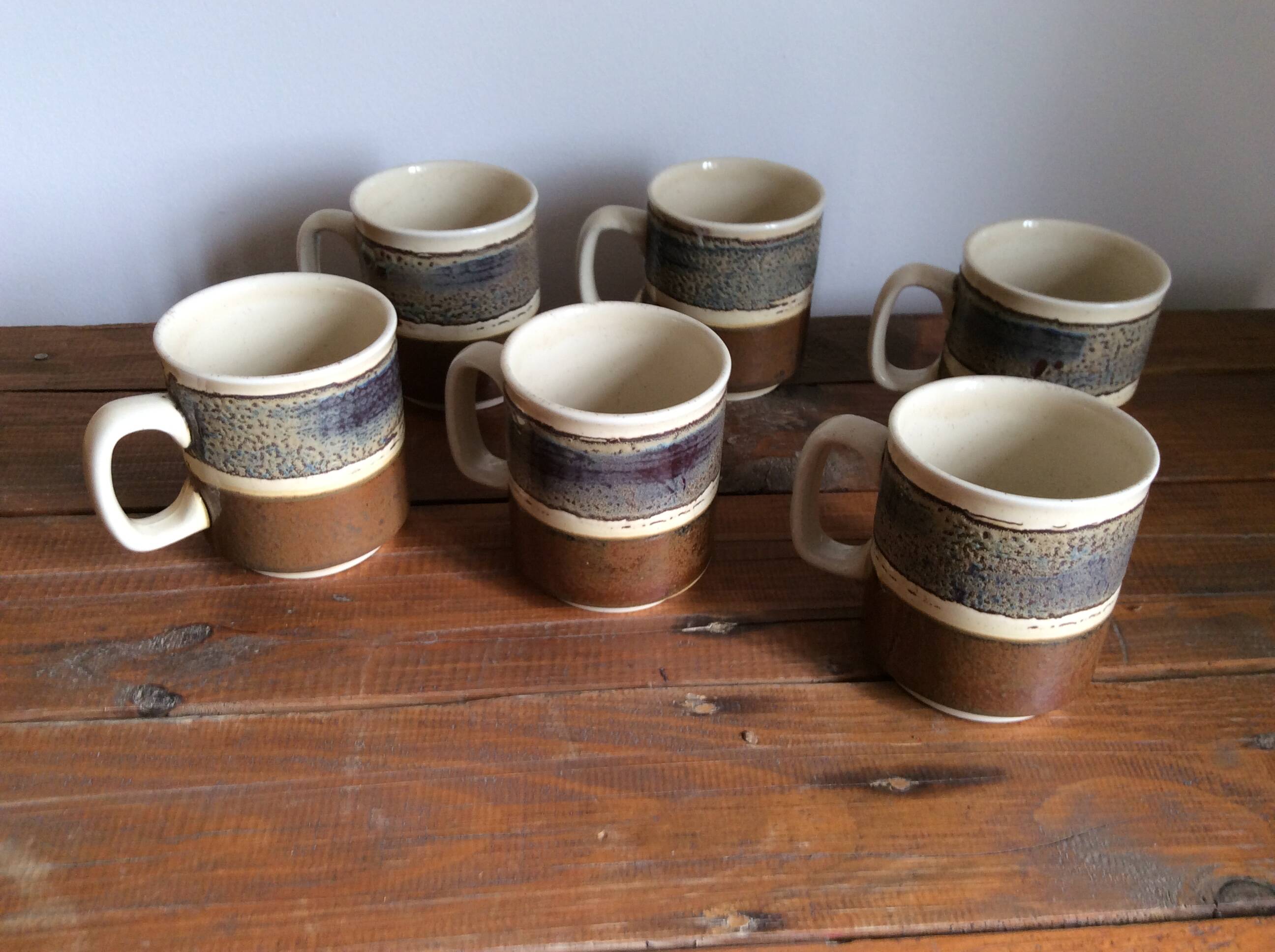 6 England mugs