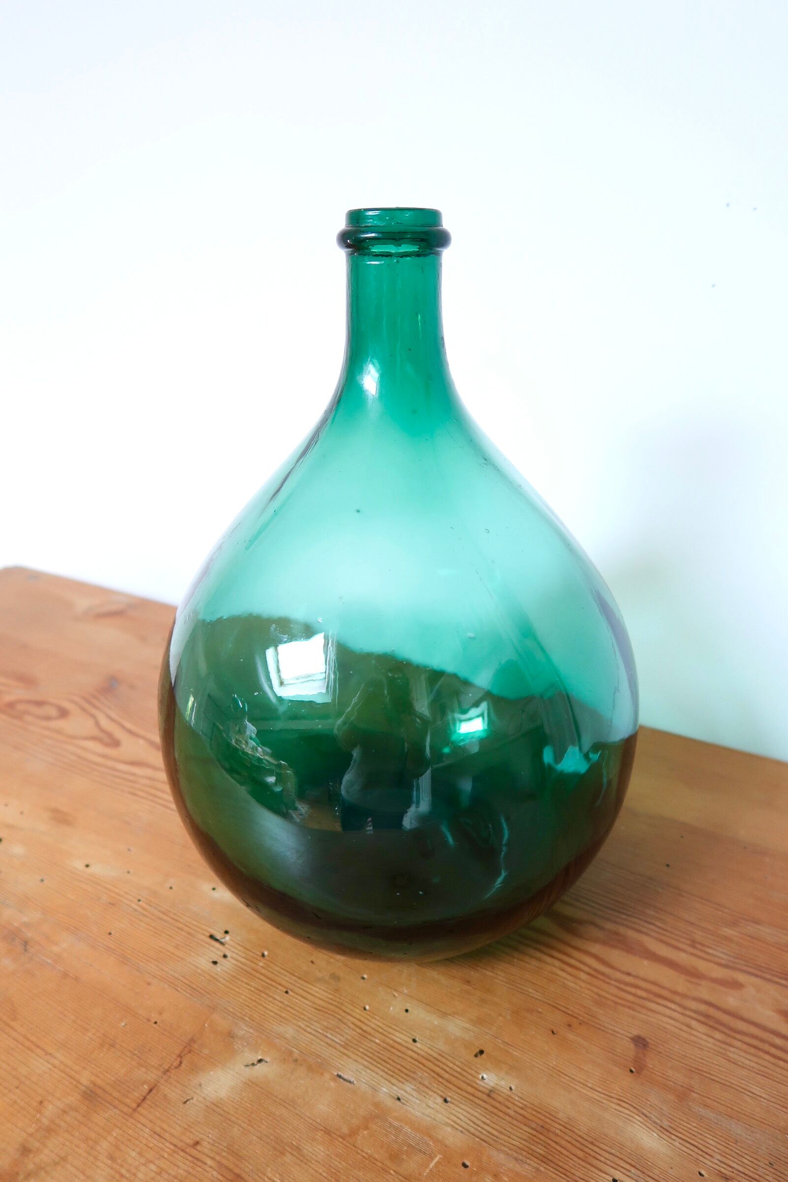 5 litre blue demijohn glass canister