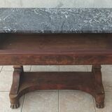 Restoration period mahogany console table