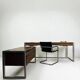 Minister's desk set + sideboard, Claude Gaillard for Ligne Roset, 1970