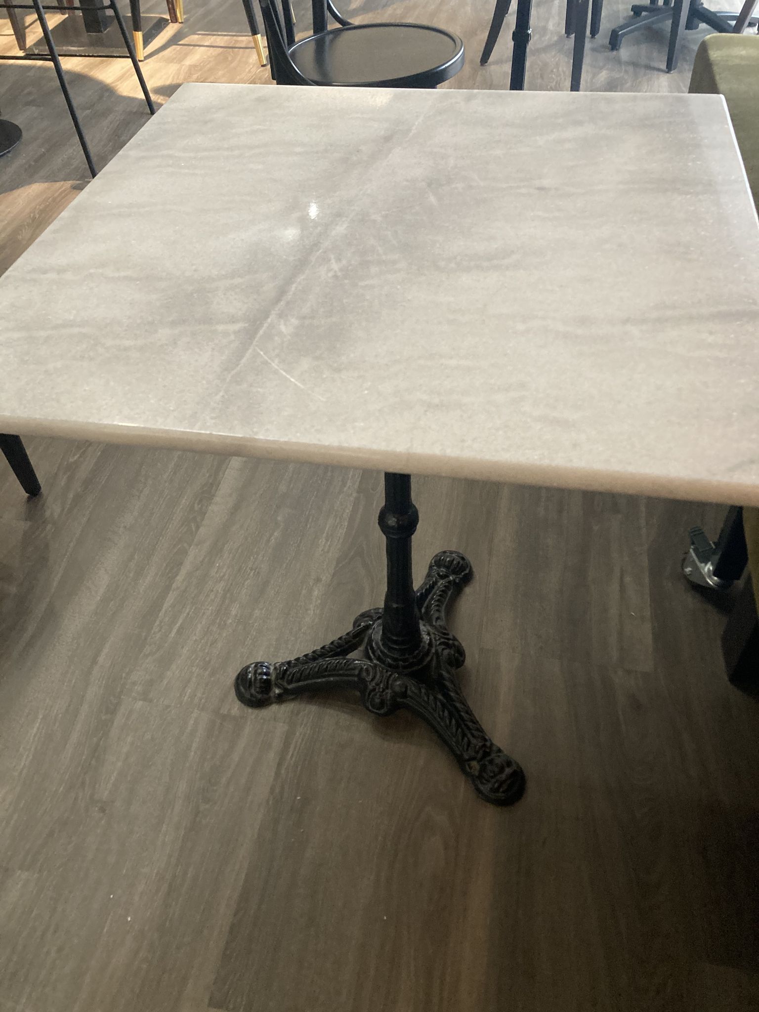 Bistro table in marble from a Parisian brasserie