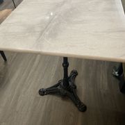 Bistro table in marble from a Parisian brasserie