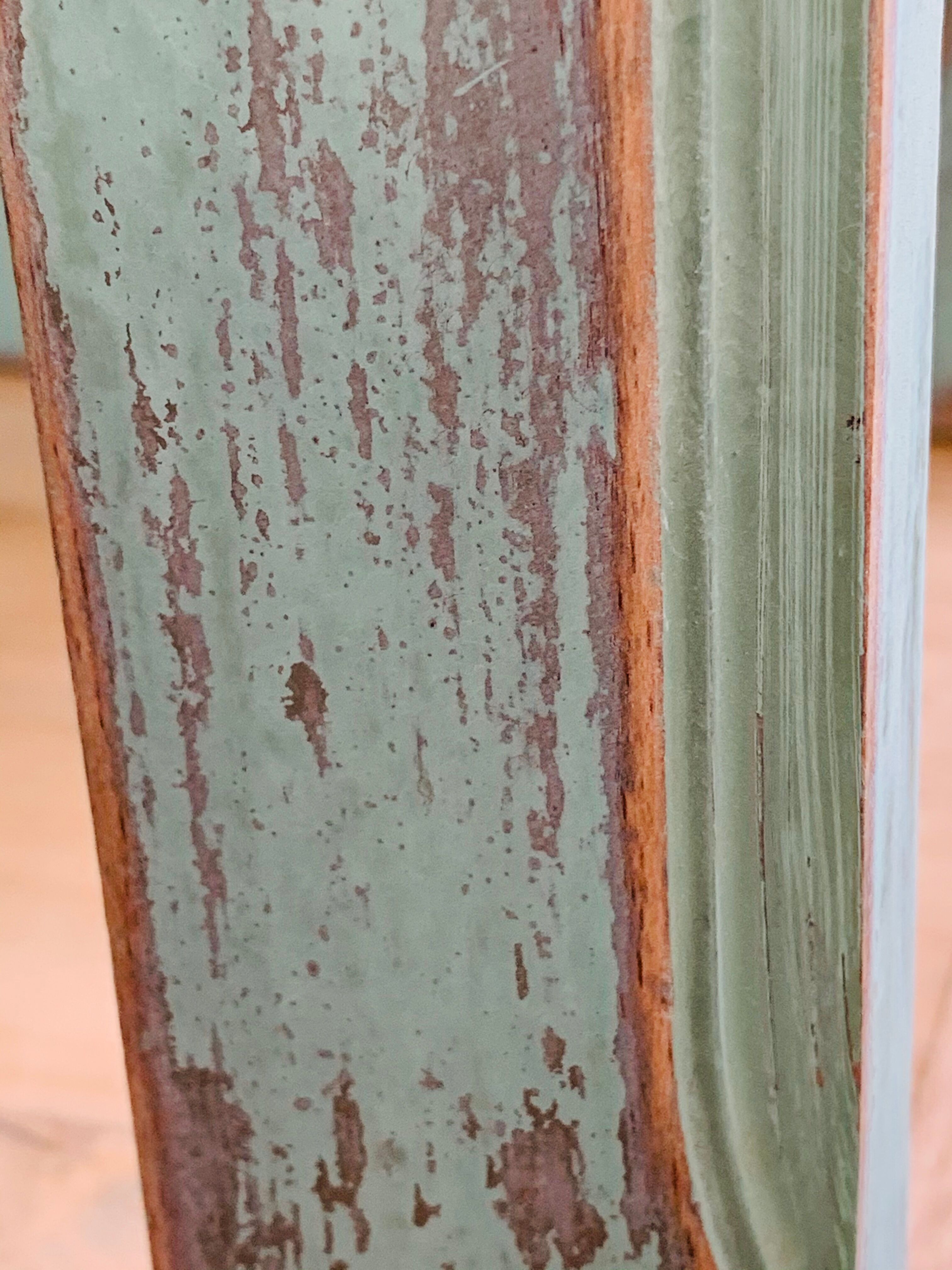 Parisian buffet patine celadon green and bluish grey