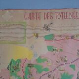 Vintage poster of the Eastern Pyrenees