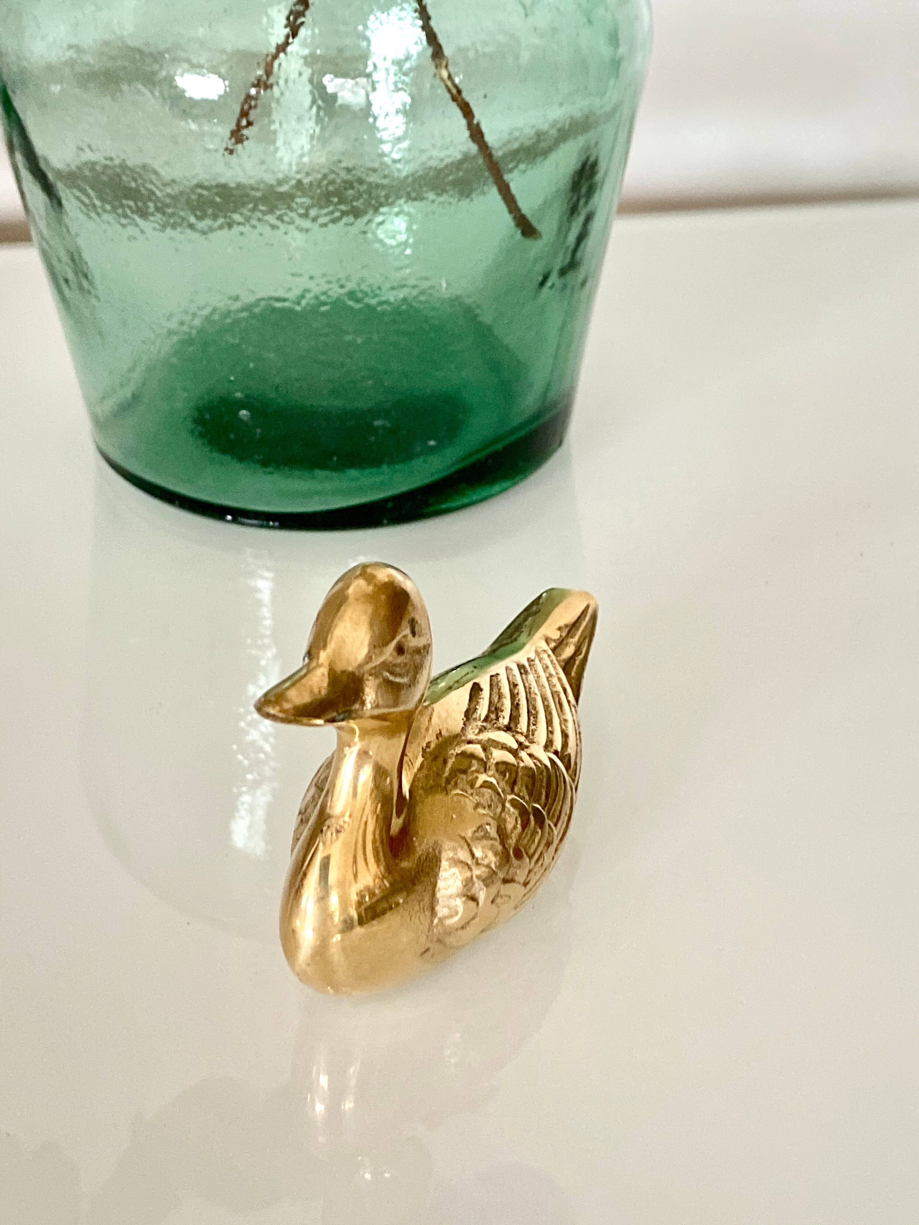 Canard en laiton vintage