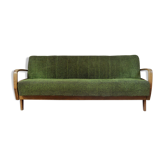 Canapé convertible vintage vert