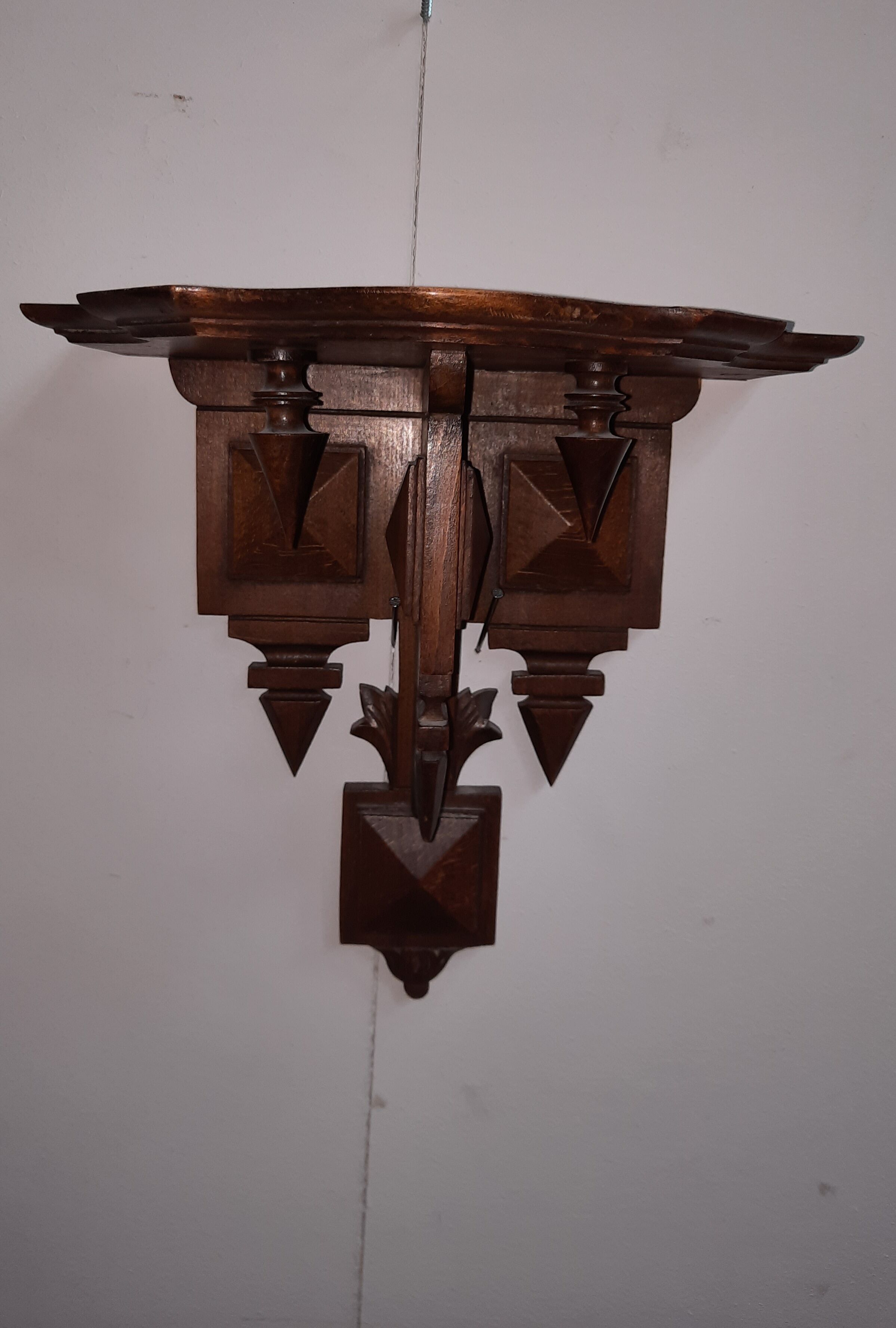 Small solid wood console
