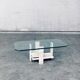 Brutalist Travertine Coffee Table by Willy Ballez, Belgium, 1970s