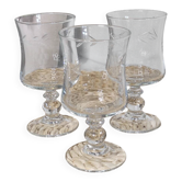 Petit verres en cristal ciselé